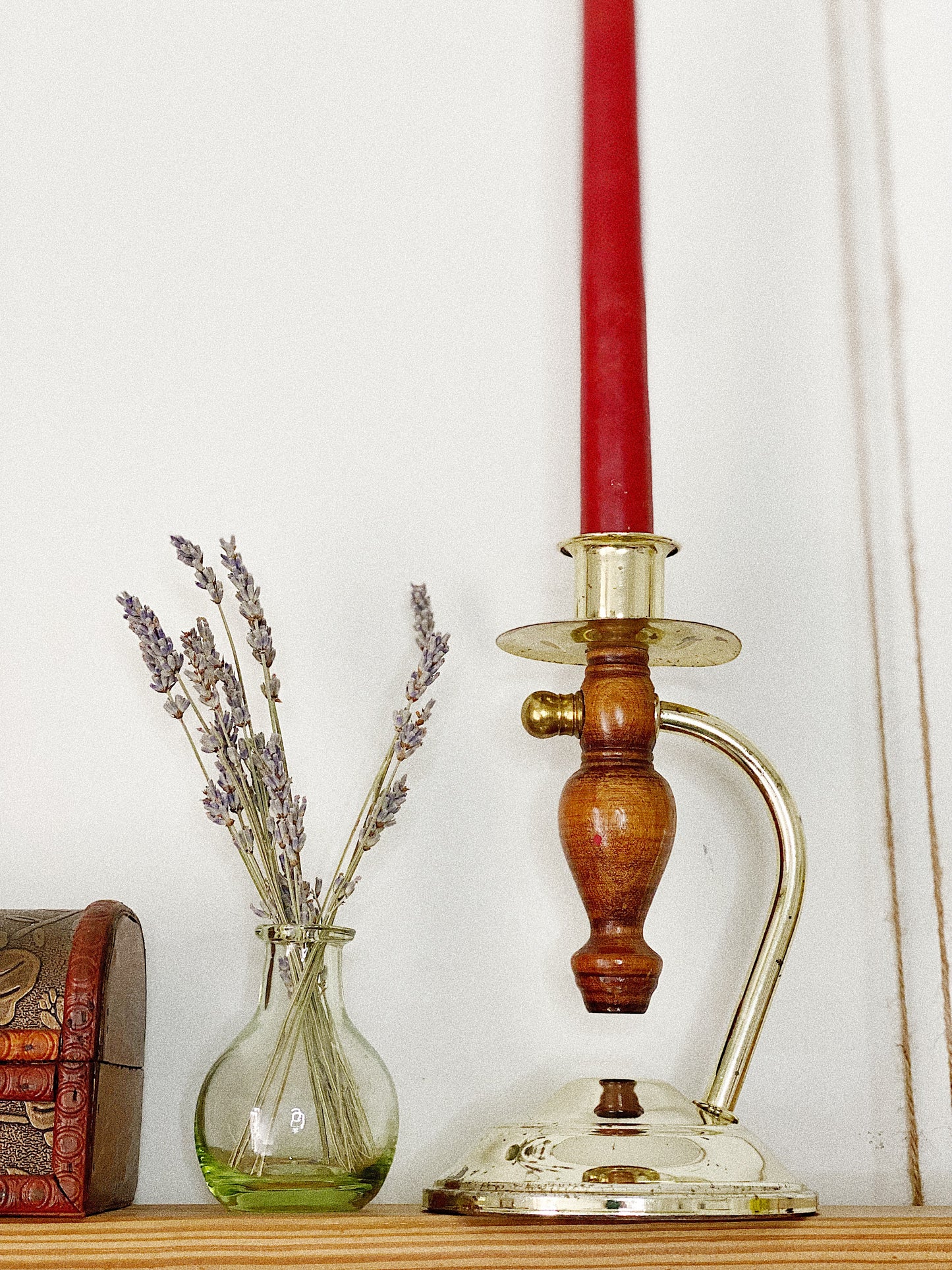 Wood & Metal Candlesticks (Pair of 2)