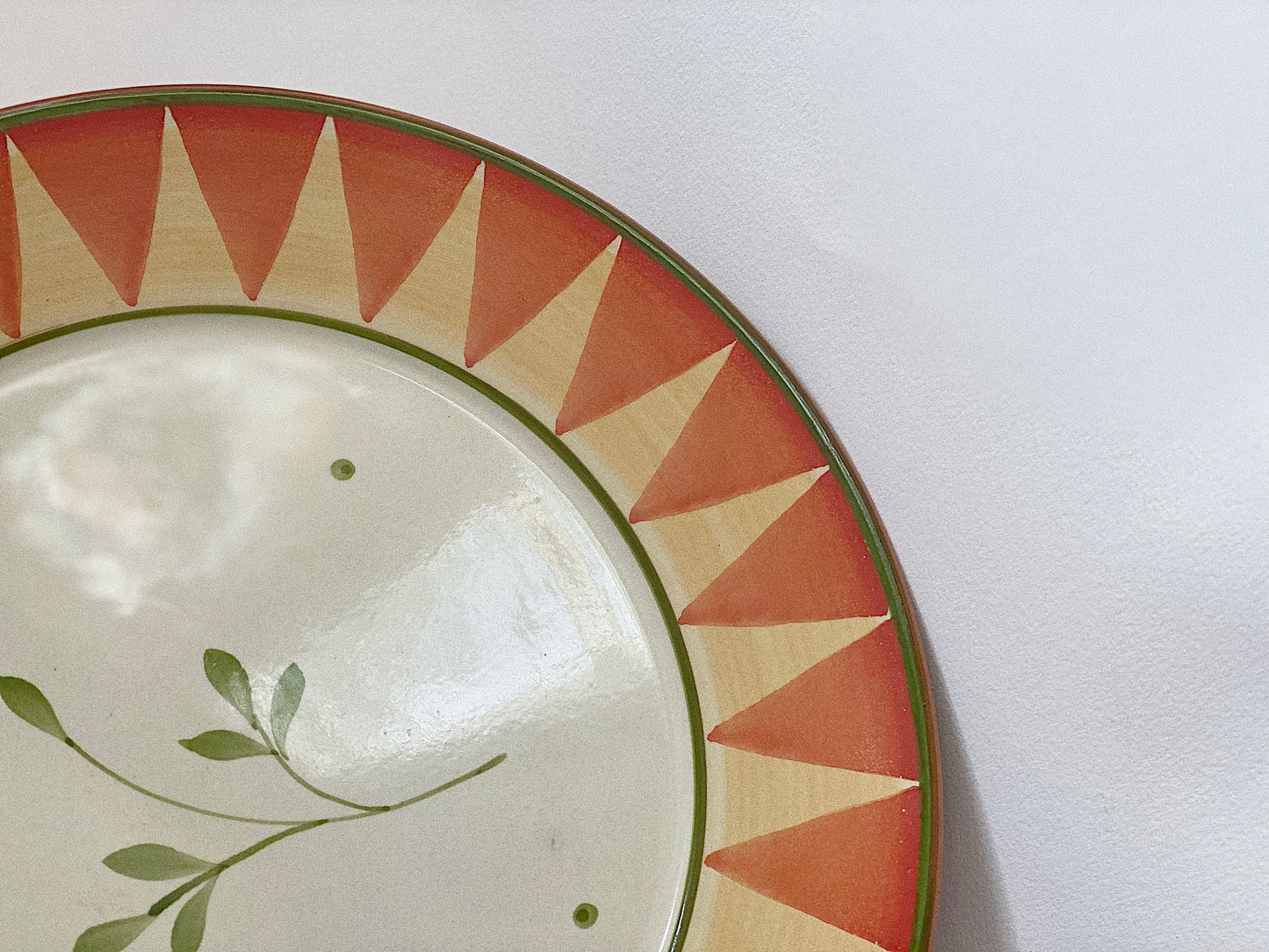 Rare Hand-Painted Serving Platter