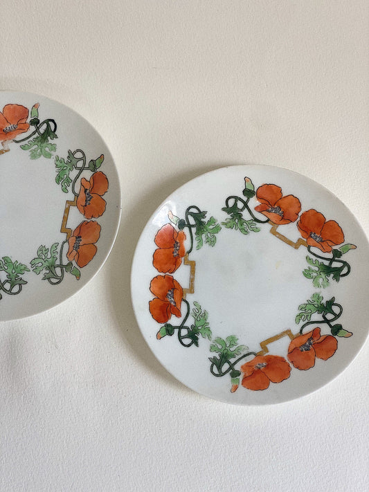 Poppy Tea Plates (Set of 2)