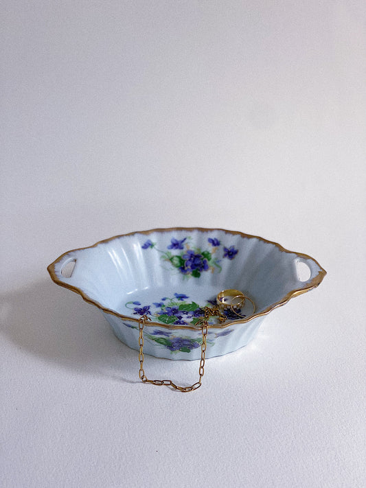 "Sweet Violet" Trinket Dish/Mini Platter