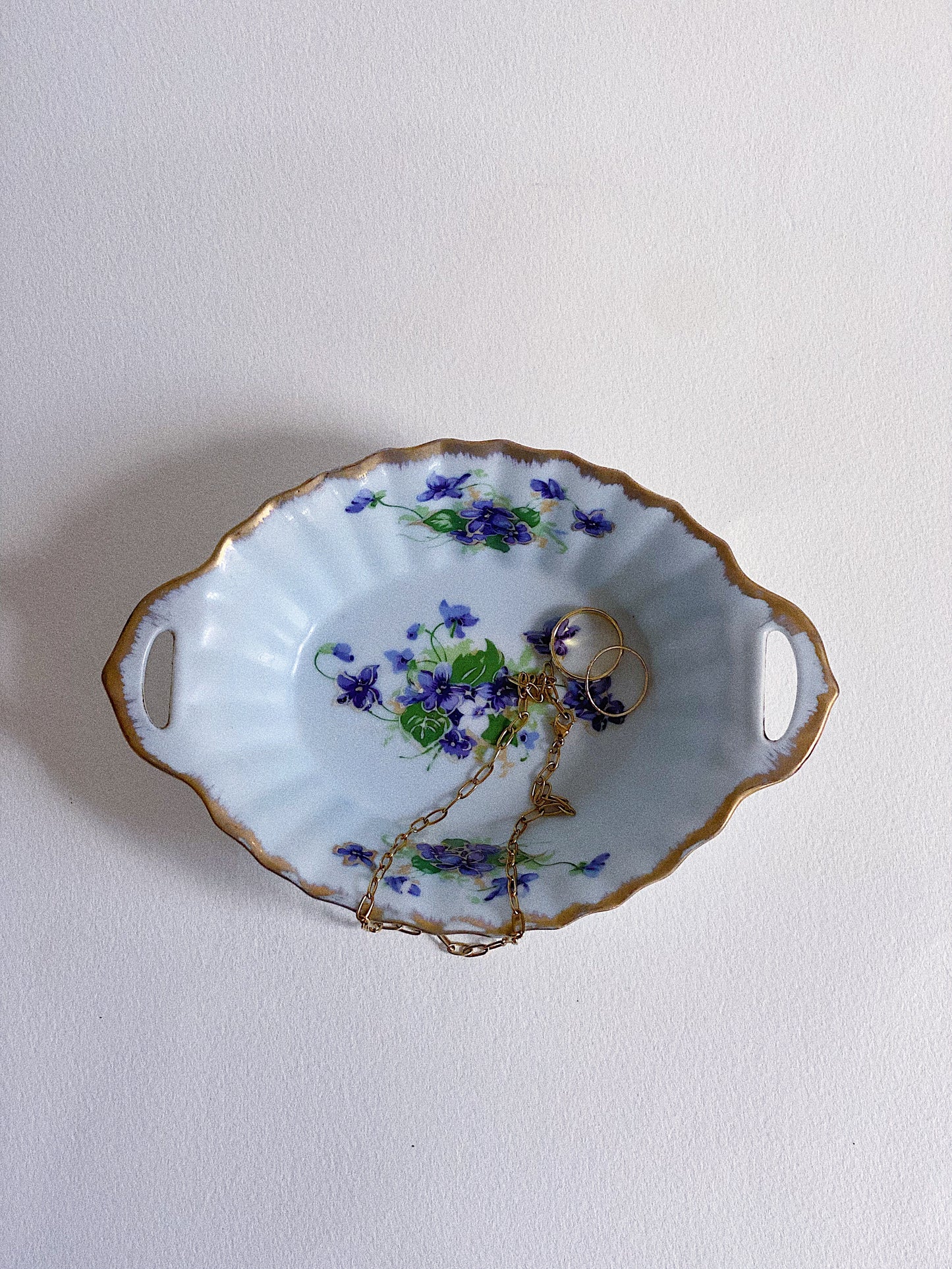 "Sweet Violet" Trinket Dish/Mini Platter