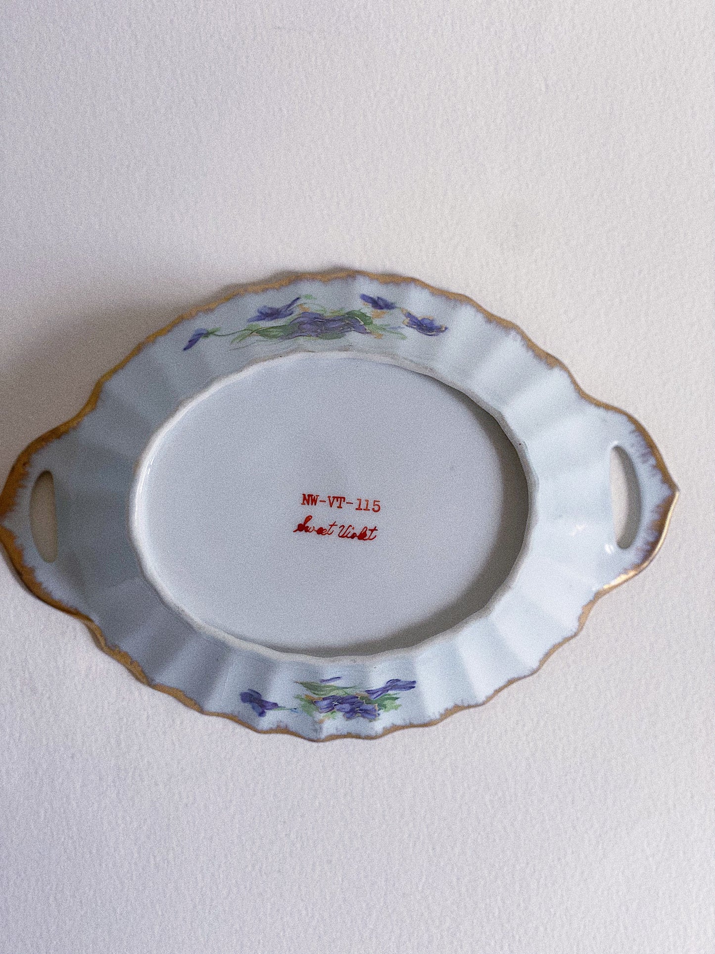 "Sweet Violet" Trinket Dish/Mini Platter