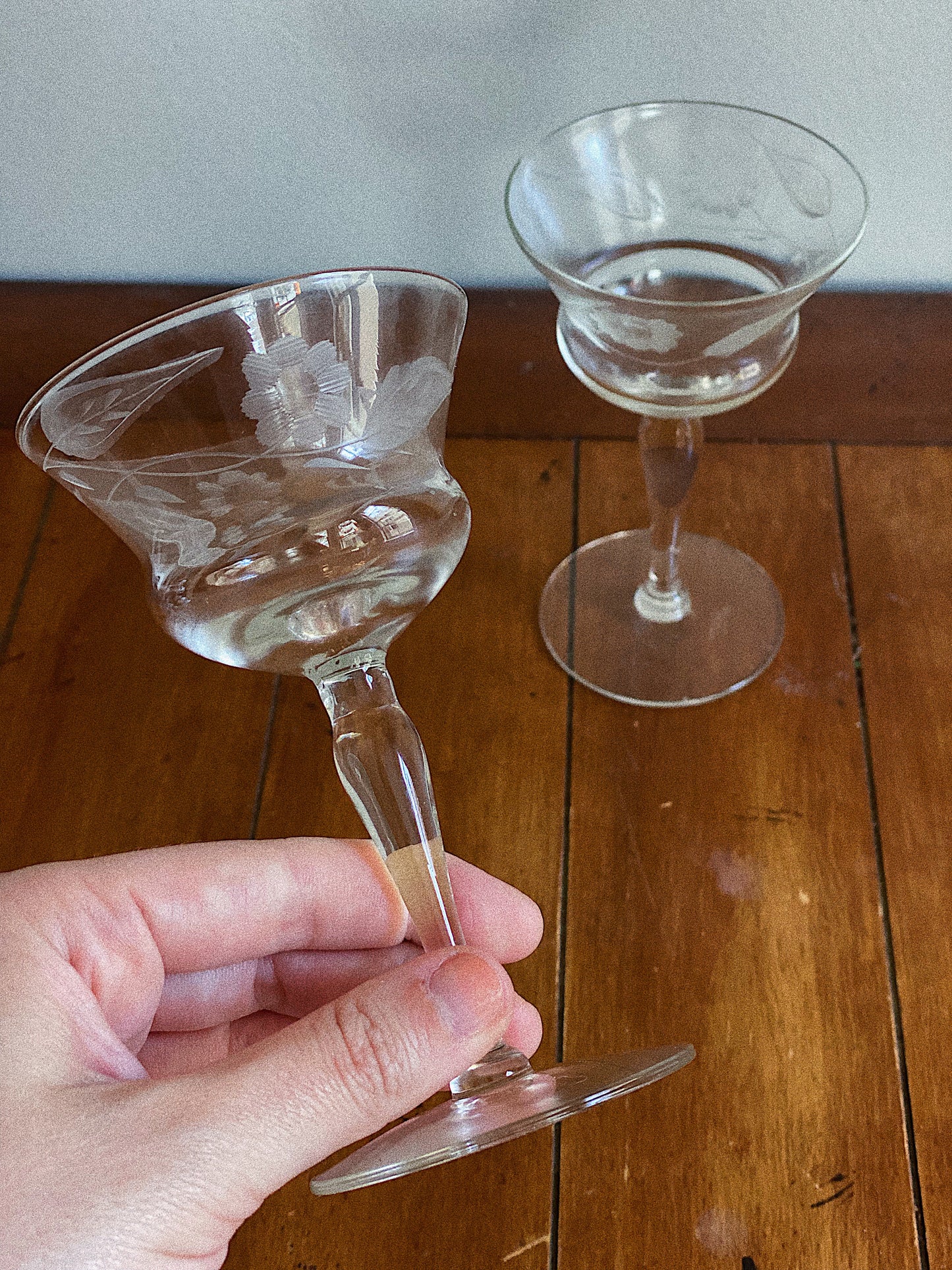 Engraved Vintage Glasses (Set of 2)