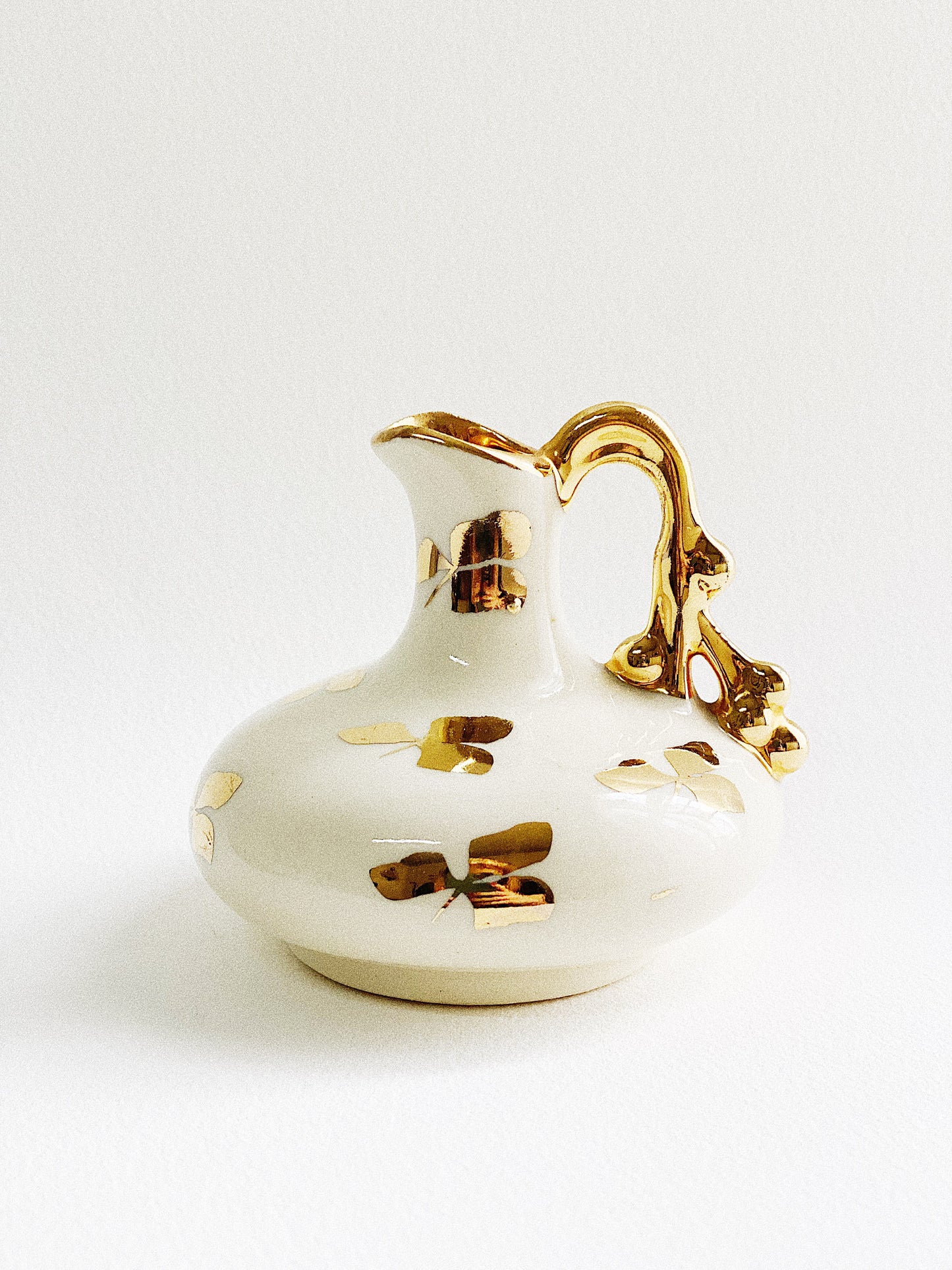 Lusterware Mini Pitcher with Gold Trim