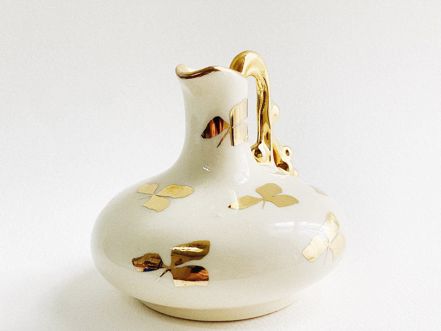 Lusterware Mini Pitcher with Gold Trim