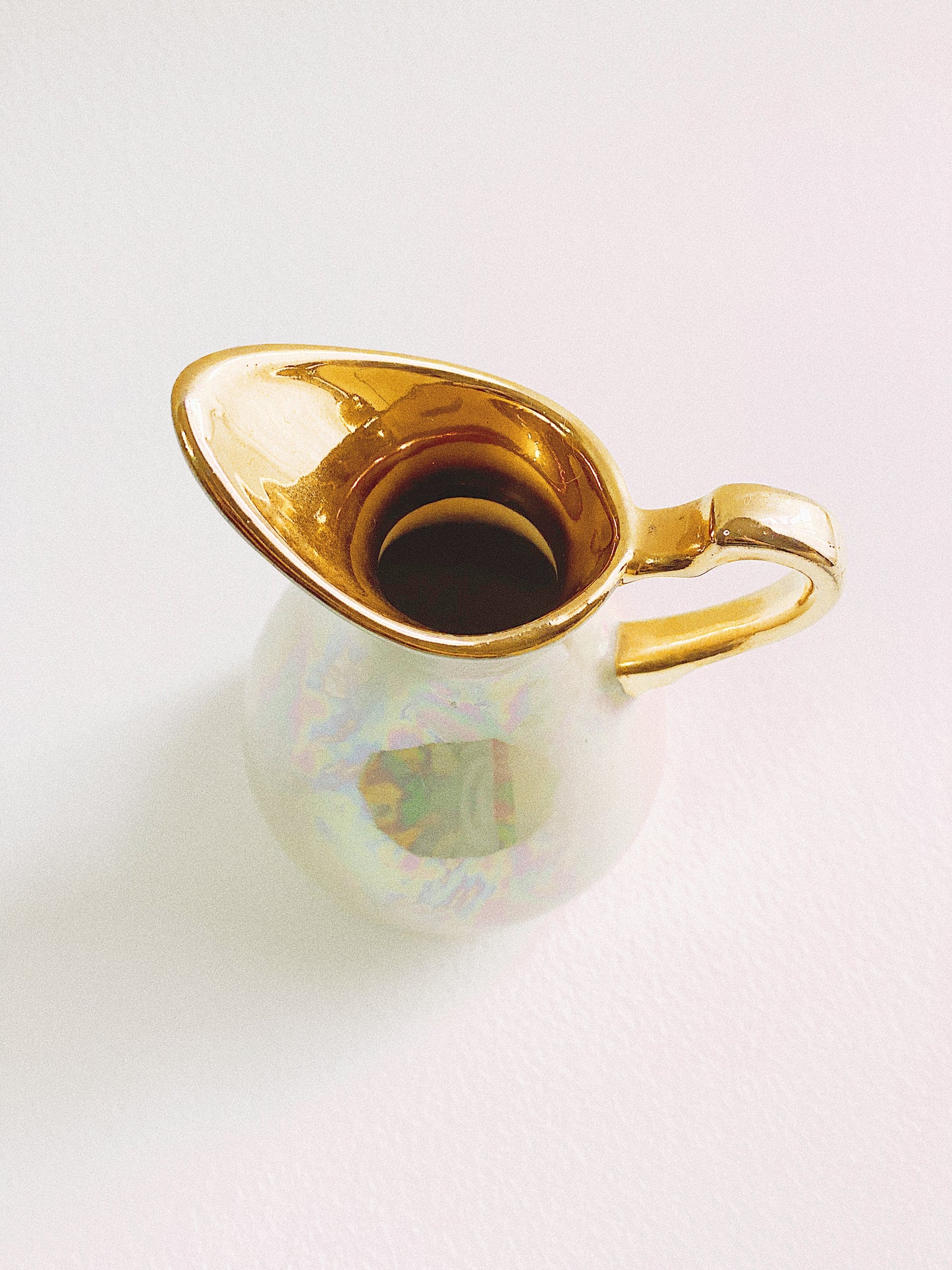 Mini Holographic Lusterware Pitcher