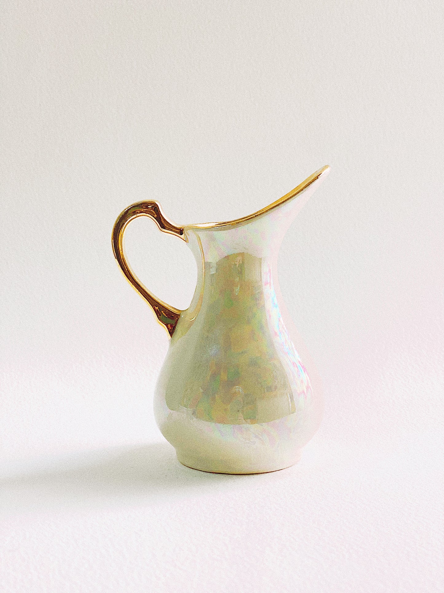 Mini Holographic Lusterware Pitcher