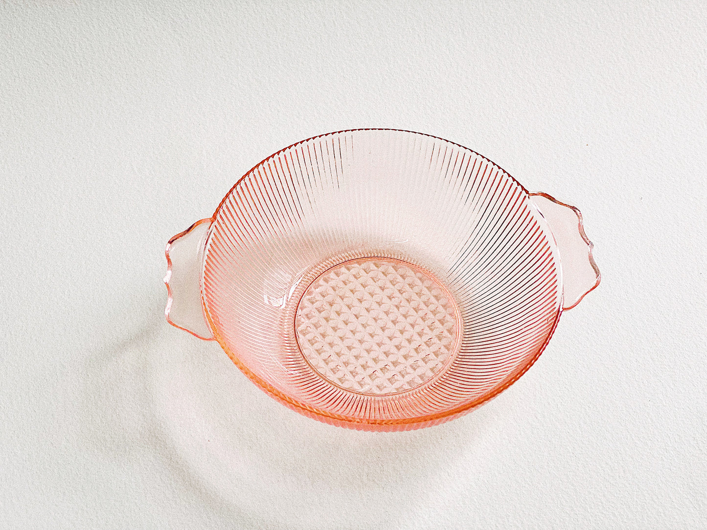 Pink Glass Trinket Dish