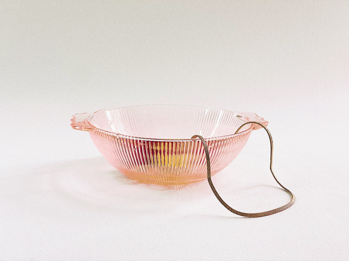 Pink Glass Trinket Dish